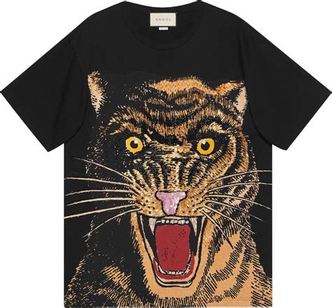 gucci cat tee|Gucci Tiger cotton T.